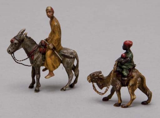 DEUX BRONZES VERS 1900