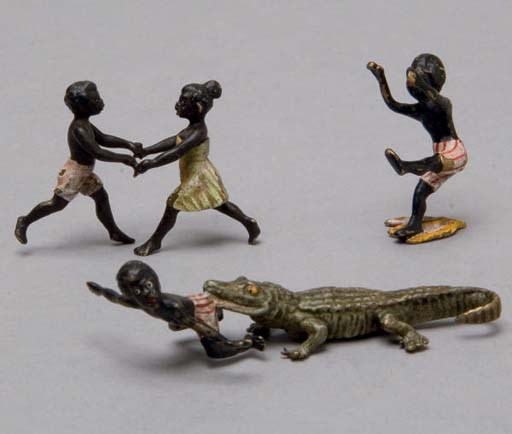 TROIS BRONZES VERS 1900