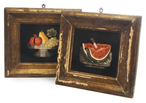 A PAIR OF ITALIAN PIETRA DURA PLAQUES,