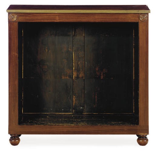 A GEORGE IV ROSEWOOD OPEN BOOKCASE**,