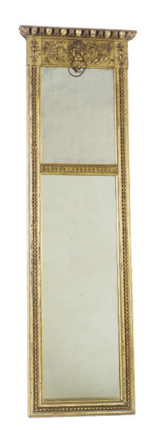 AN AMERICAN GILTWOOD PIER MIRROR,