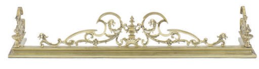 A BRASS FIRE FENDER,