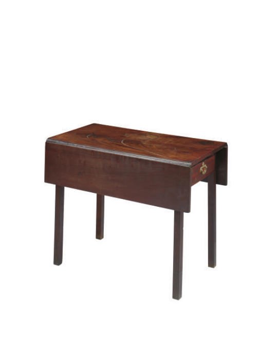 AN AMERICAN CHIPPENDALE MAHOGANY PEMBROKE TABLE,