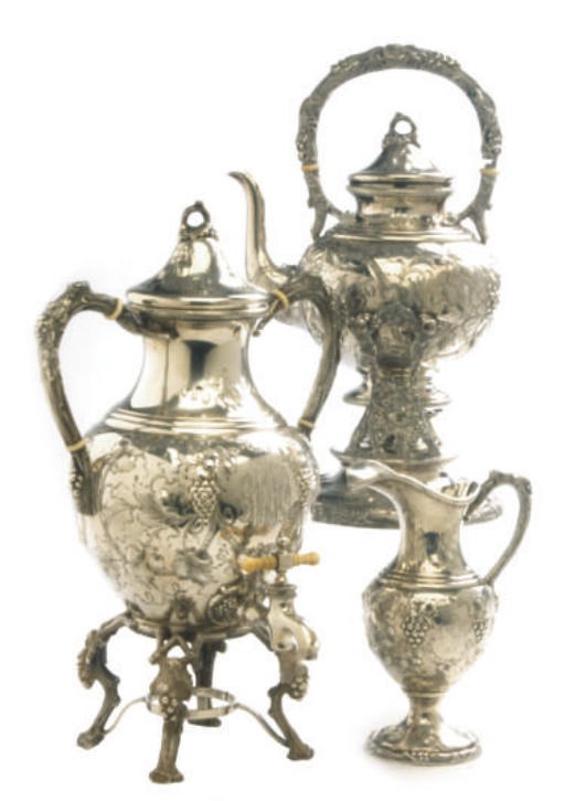 AN AMERICAN SILVER TEA AND COFFEE SERVICE SERVICE**,