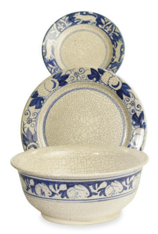 A GROUP OF NINE AMERICAN CERAMIC TABLEWARES,