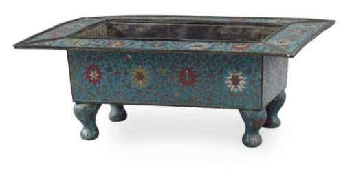 A CHINESE CLOISONNÉ ENAMEL BRAZIER,