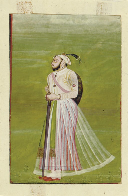 AN INDIAN PORTRAIT OF MAHARANA SANGRAM SINGH OF UDAIPUR,