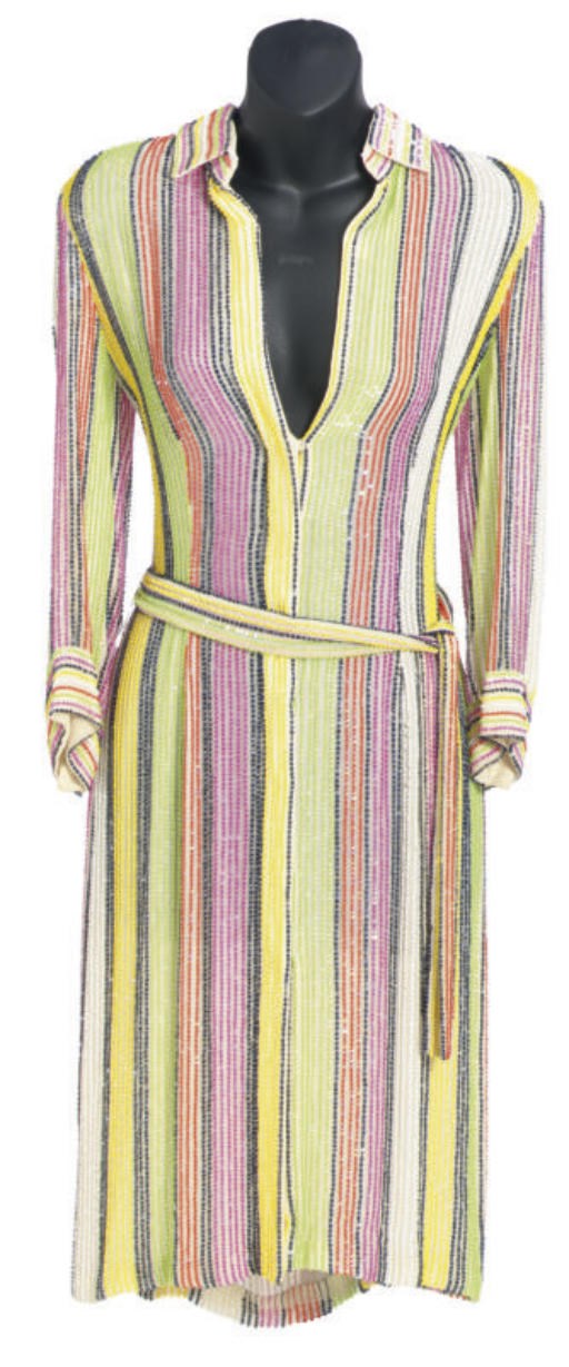 AN OSCAR DE LA RENTA SHIRT-DRESS,
