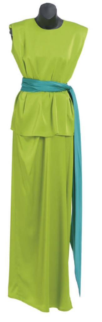 AN YVES SAINT LAURENT RIVE GAUCHE EVENING ENSEMBLE,