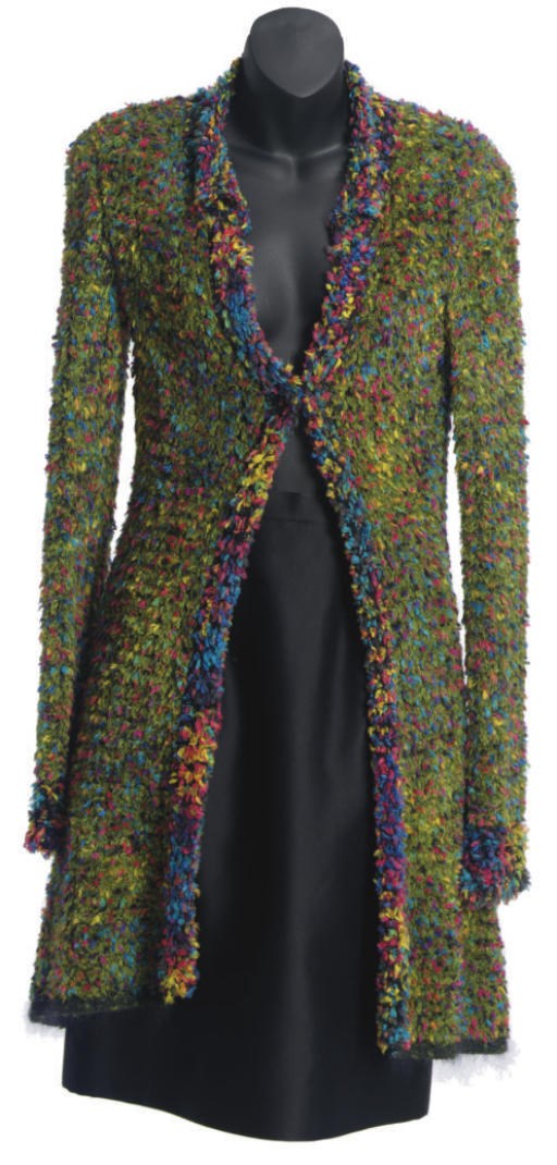 A CHANEL BOUTIQUE SWEATER JACKET,