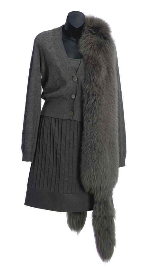 A VALENTINO GREY DAY ENSEMBLE,