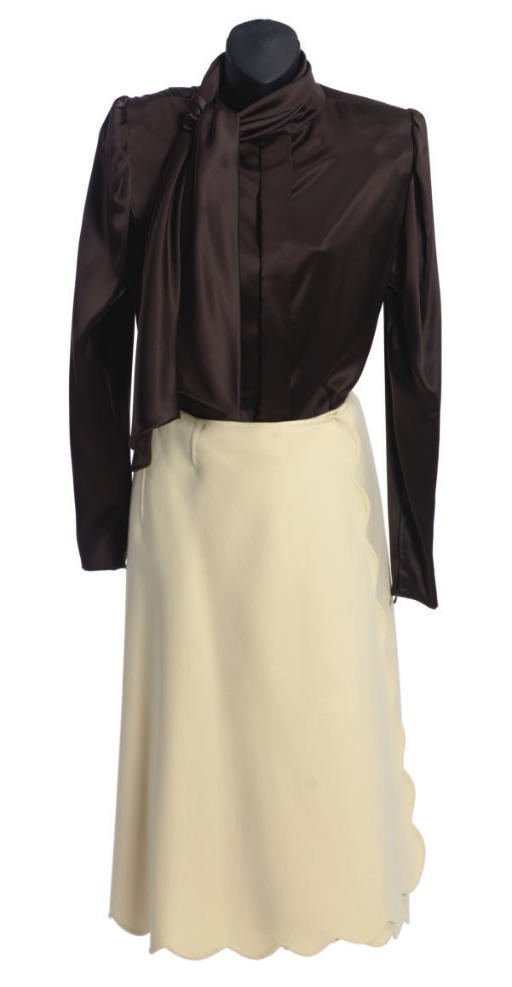 A CREAM AND CHOCOLATE DAY ENSEMBLE,