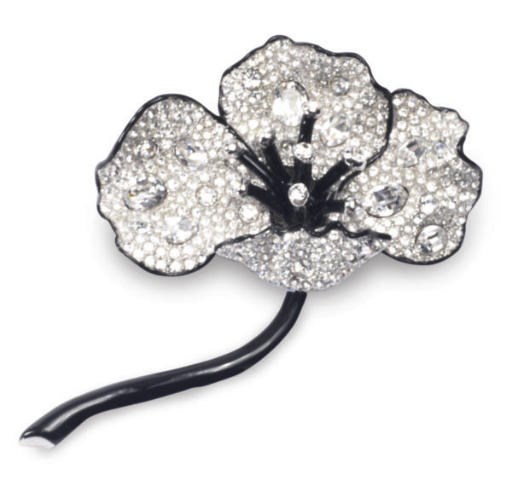 A KENNETH JAY LANE FLOWER BROOCH