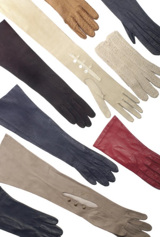 A LARGE GROUP OF ASSORTED GLOVES 	 (100)