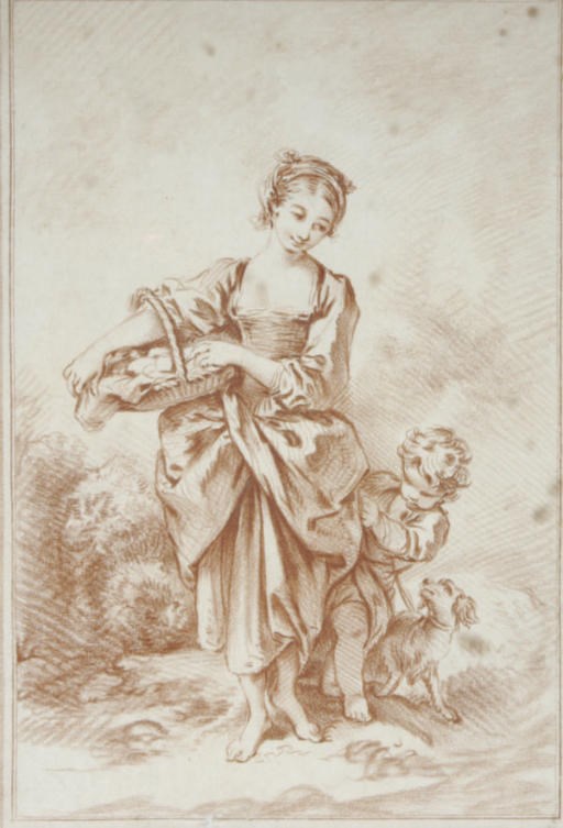 Gilles Demarteau (1722-1776) and after Francois Boucher (1703-1770)