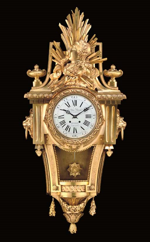 AN IMPRESSIVE BELGIAN ORMOLU CARTEL CLOCK