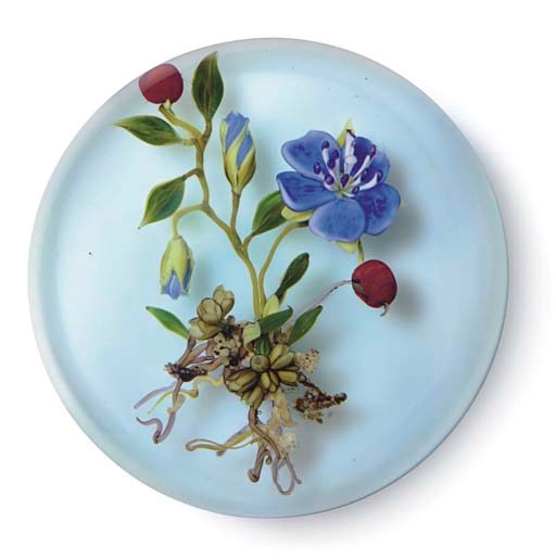 A PAUL STANKARD COLOR GROUND FLOWER WEIGHT