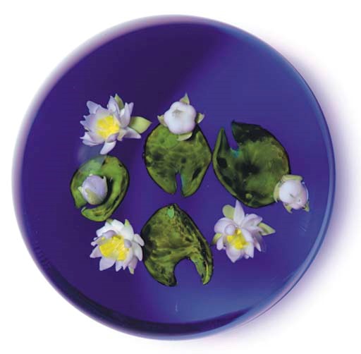 A PAUL STANKARD COLOR GROUND WATER LILY WEIGHT
