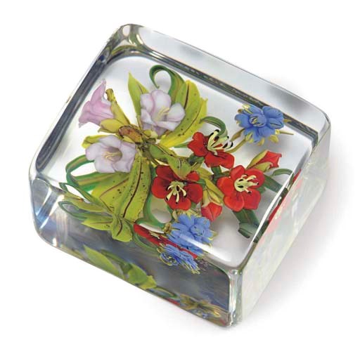 A PAUL STANKARD RECTANGULAR BOUQUET WEIGHT