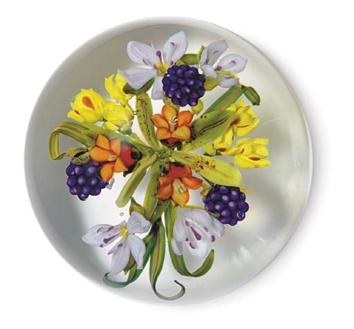 A PAUL STANKARD ARBUTUS AND BLACKBERRY 'PINELAND BOUQUET' WEIGHT