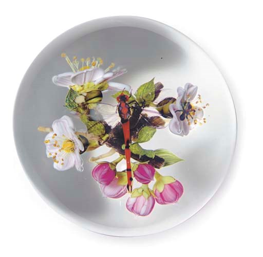 A PAUL STANKARD INSECT, FLOWER AND 'EARTH SPIRIT' WEIGHT