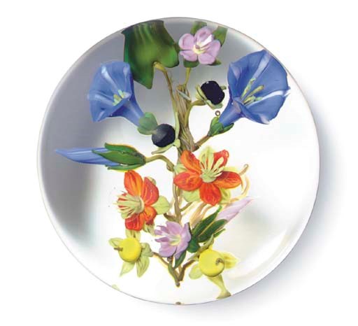 A PAUL STANKARD MORNING GLORY BOUQUET WEIGHT