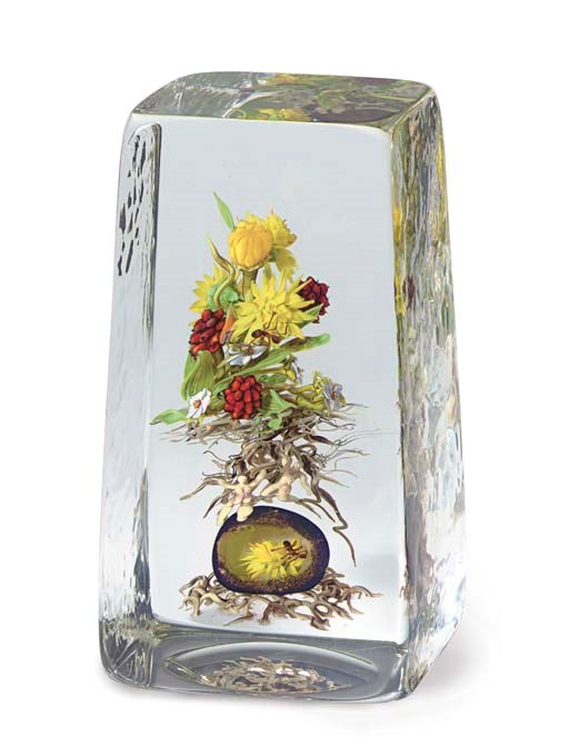 A PAUL STANKARD INSECT, BOTANICAL AND 'EARTH SPIRIT' UPRIGHT WEIGHT
