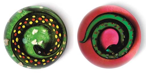 TWO PAUL YSART SNAKE WEIGHTS