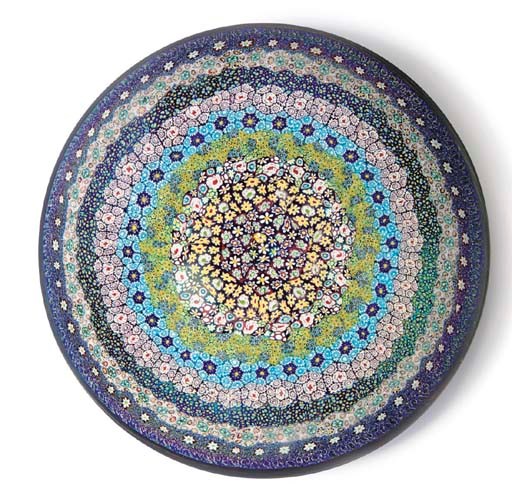 A MASSIVE MURANO CLOSE CONCENTRIC MILLEFIORI WEIGHT