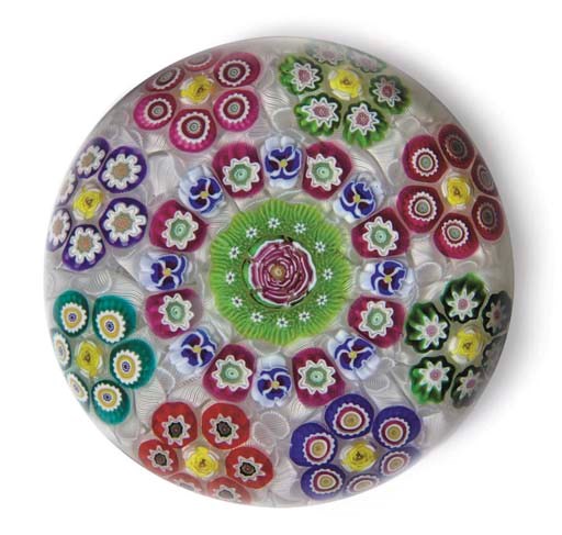A PARABELLE CLICHY-STYLE MAGNUM PATTERNED MILLEFIORI WEIGHT