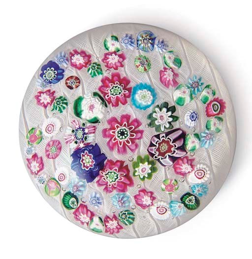 A CLICHY MAGNUM PATTERNED MILLEFIORI WEIGHT
