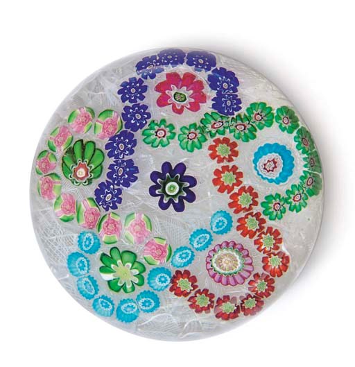 A CLICHY PATTERNED MILLEFIORI WEIGHT