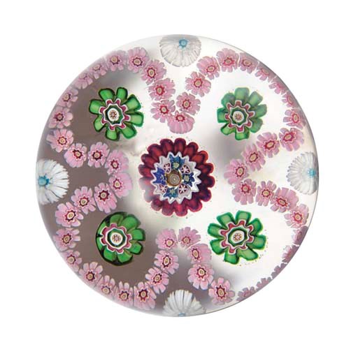 A CLICHY PATTERNED MILLEFIORI WEIGHT