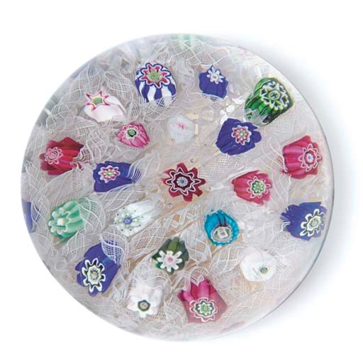 A MAGNUM CLICHY CHEQUERED MILLEFIORI WEIGHT
