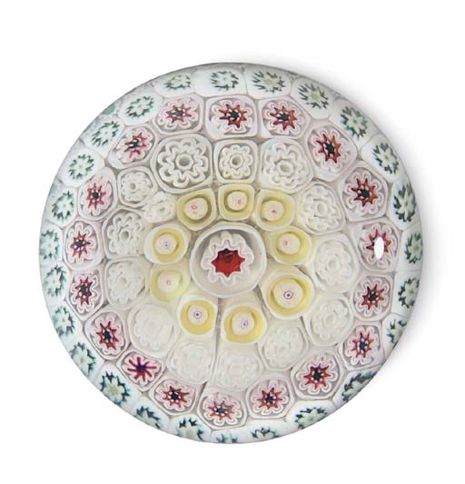 A BACCHUS CONCENTRIC MILLEFIORI WEIGHT