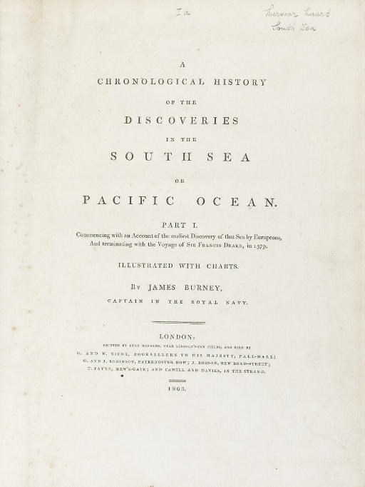 JAMES BURNEY (1750-1821)