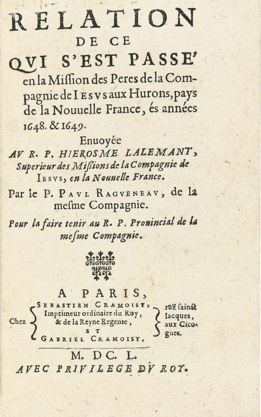 PAUL RAGUENEAU (1608-1680)