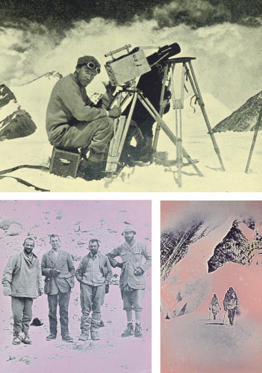 John Baptist Lucius Noel (1890-1989), Theodore Howard Somervell (1890-1975), George Ingle Finch (1888-1970) and various photographers