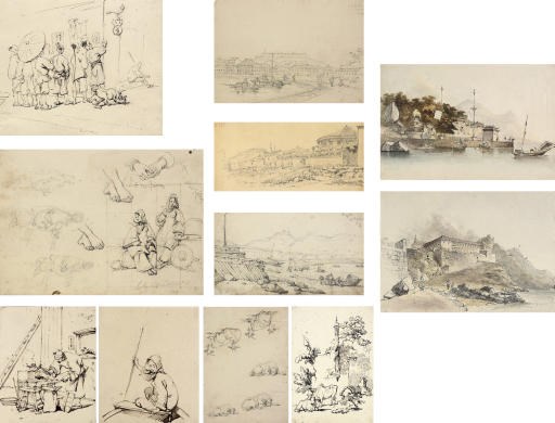 George Chinnery (1774-1852) and Dr Thomas Boswall Watson (1815-1860)