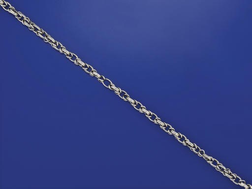 A LATE 19TH/EARLY 20TH CENTURY PLATINUM WATCH CHAIN
