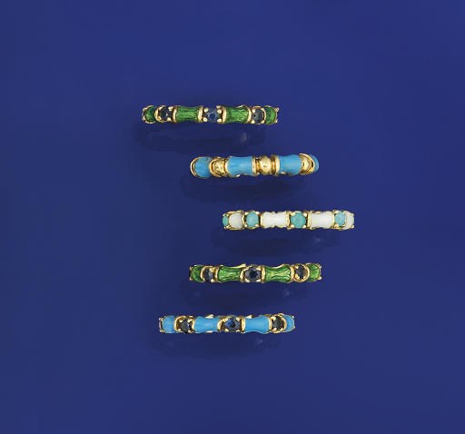 A set of rings, by Tiffany & Co.