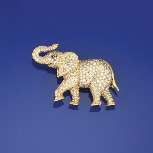 A DIAMOND NOVELTY BROOCH, BY CARTIER