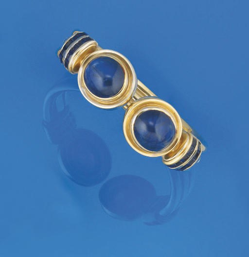 A SAPPHIRE SET BANGLE