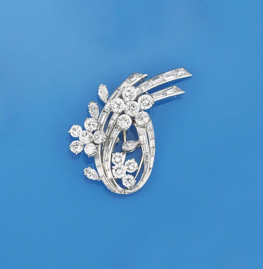 A diamond brooch