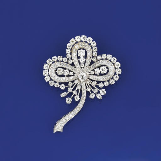 A diamond brooch