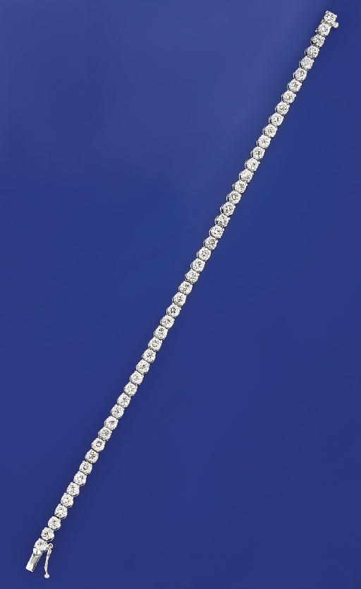 A diamond bracelet