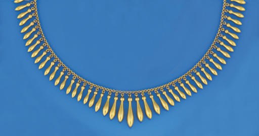 A LATE 19TH CENTURY GOLD NECKLACE