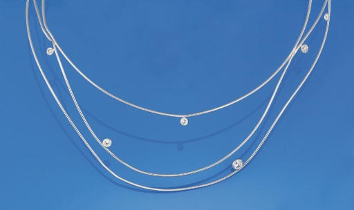 A DIAMOND SET "WAVE" NECKLACE, BY ELSA PERETTI FOR TIFFANY & CO.