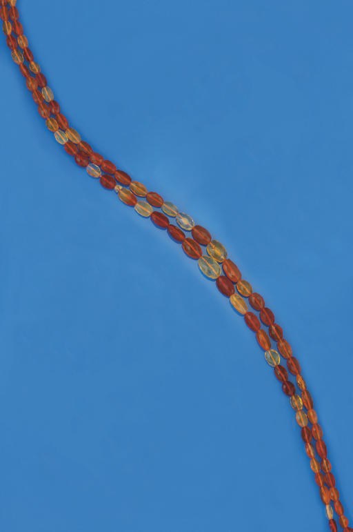 A fire opal necklace
