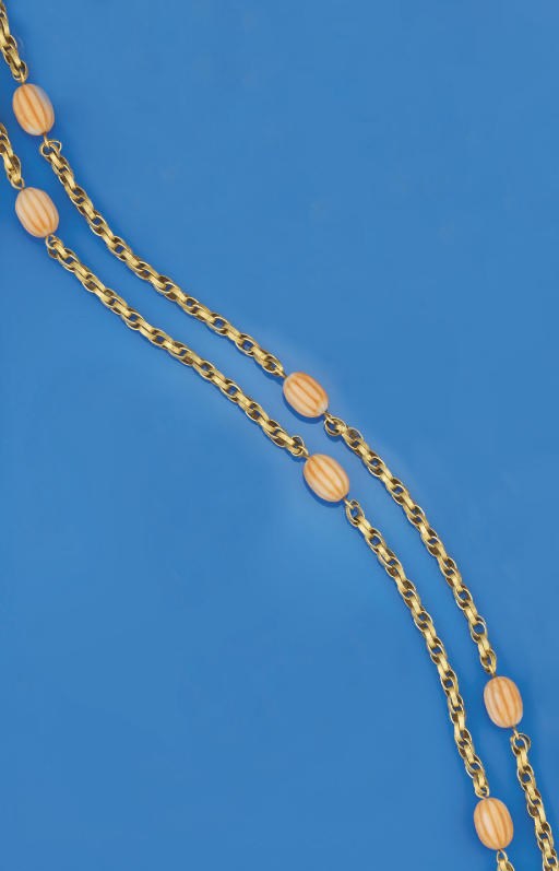A group of four necklaces